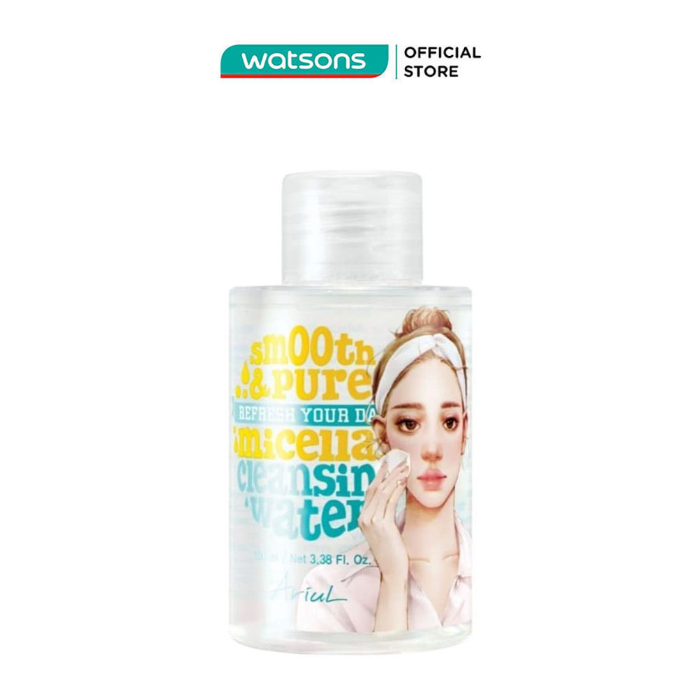 Nước Tẩy Trang Ariul Smooth & Pure Micellar Cleansing Water Sạch Sâu Dưỡng Ẩm 100ml
