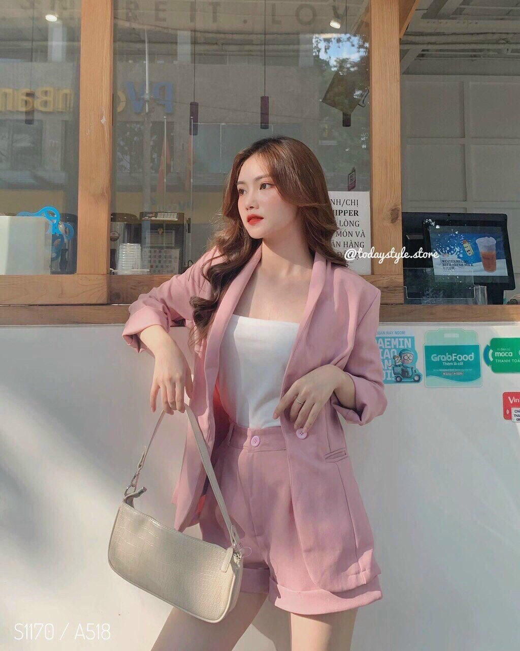 Sét bộ vest 3 món thời trang dạo phố