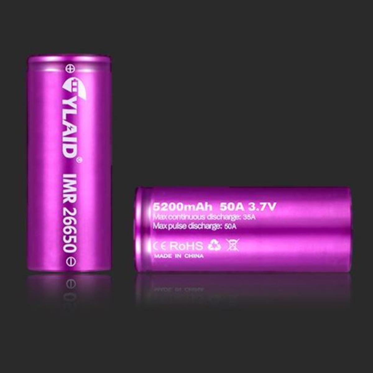 Pin sạc Cylaid 26650 5200mAh 50A for Mech and Boxes mods