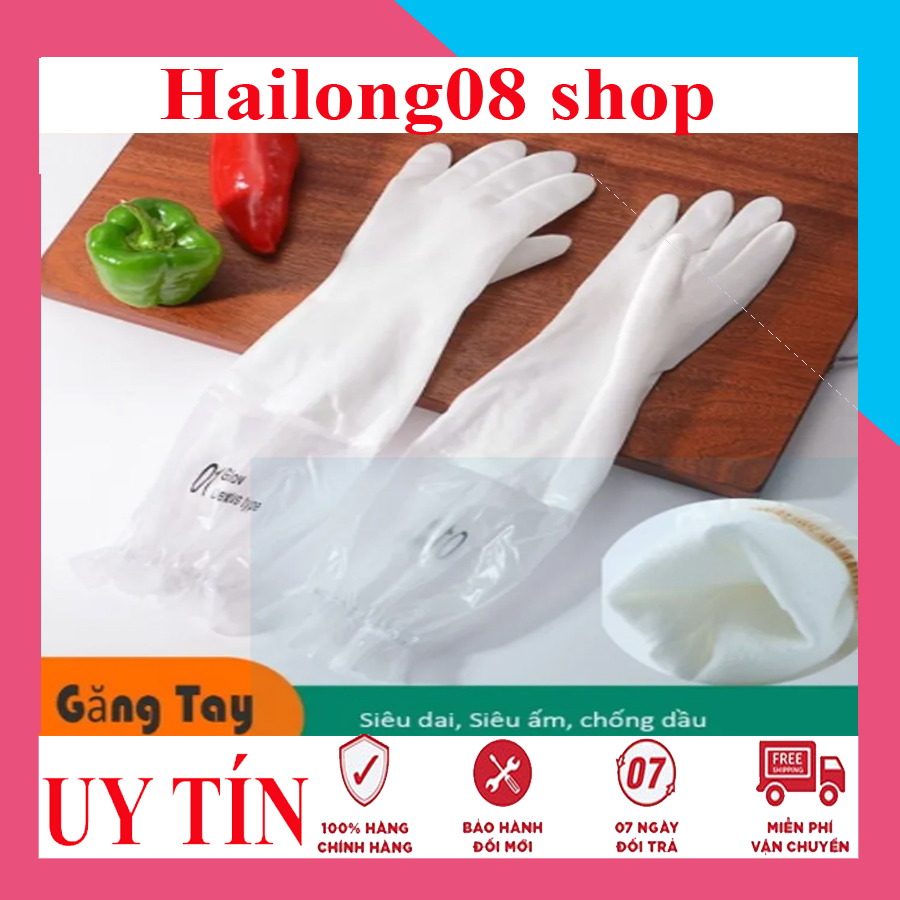 Găng Tay Rửa Bát, Giặt Quần Áo Silicon Siêu Dai, Siêu Bền Không Mùi