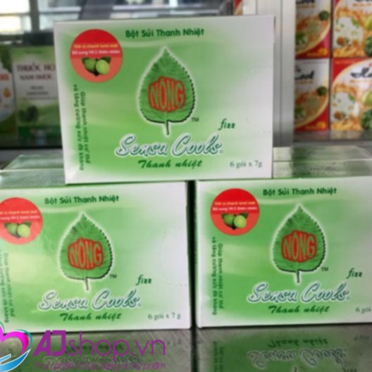 [HCM]Bột sủi thanh nhiệt Sensa Cools (lốc 12 hộp)