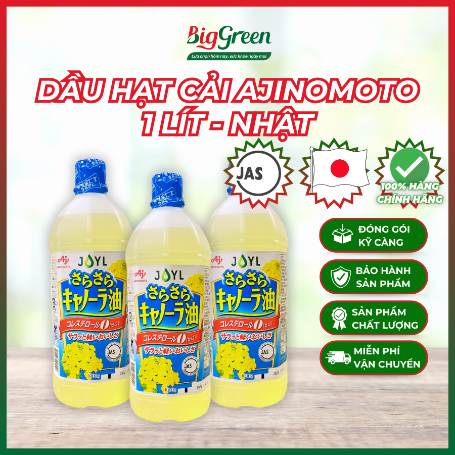 Dầu hạt cải AJINOMOTO Nhật Bản - Chai 1L