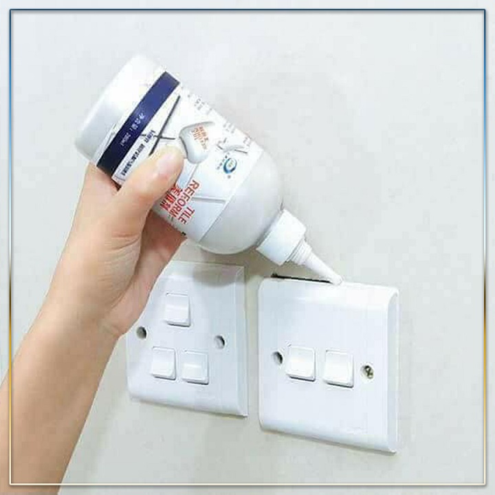 Combo 2 chai Sơn chỉ nền gạch sơn kẻ gạch 300g màu trắng