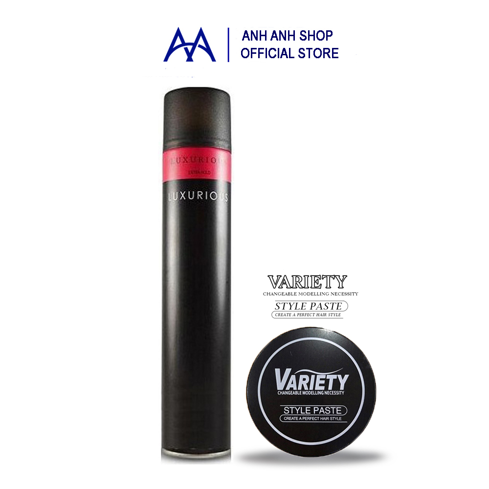 Combo gôm luxurious 320ml + 1 sáp variety chính hãng