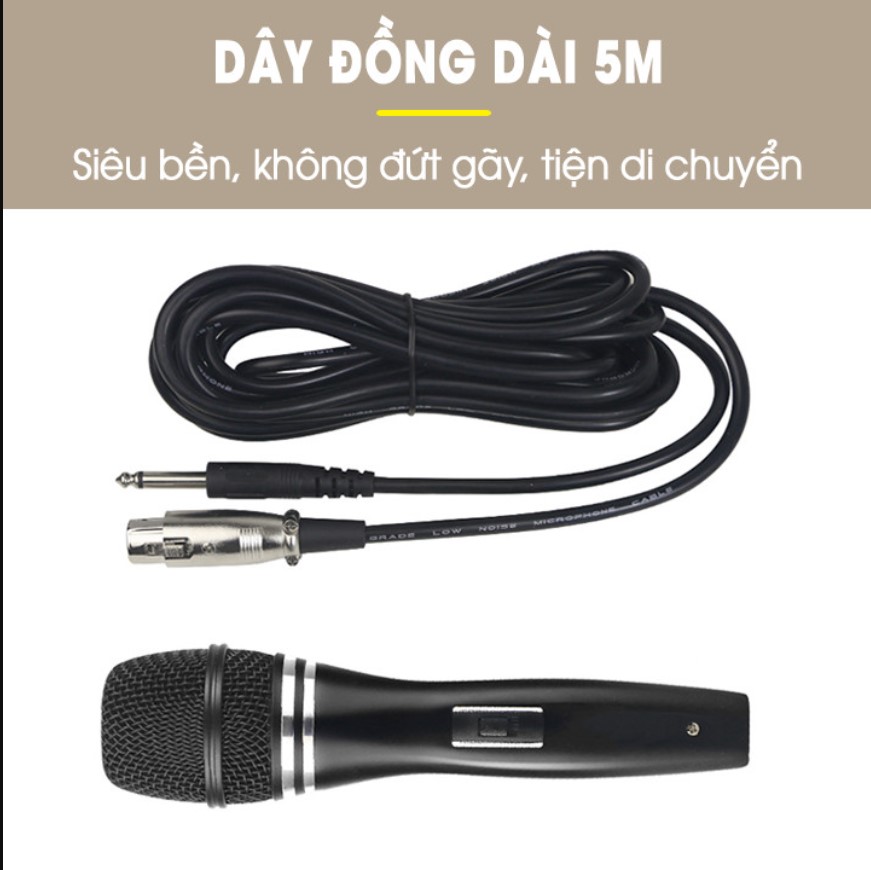 Micro có dây sony sn-703 cho loa kéo, âm ly, karaoke cực hay, micro cầm tay, mic hát karaoke, micro hát karaoke có dây sony sn-703, lọc âm cực tốt, sơn phủ chống bụi cực đẹp, dây dài 5m, chất âm cực chuẩn – bảo hành 12 tháng 3 tốt store