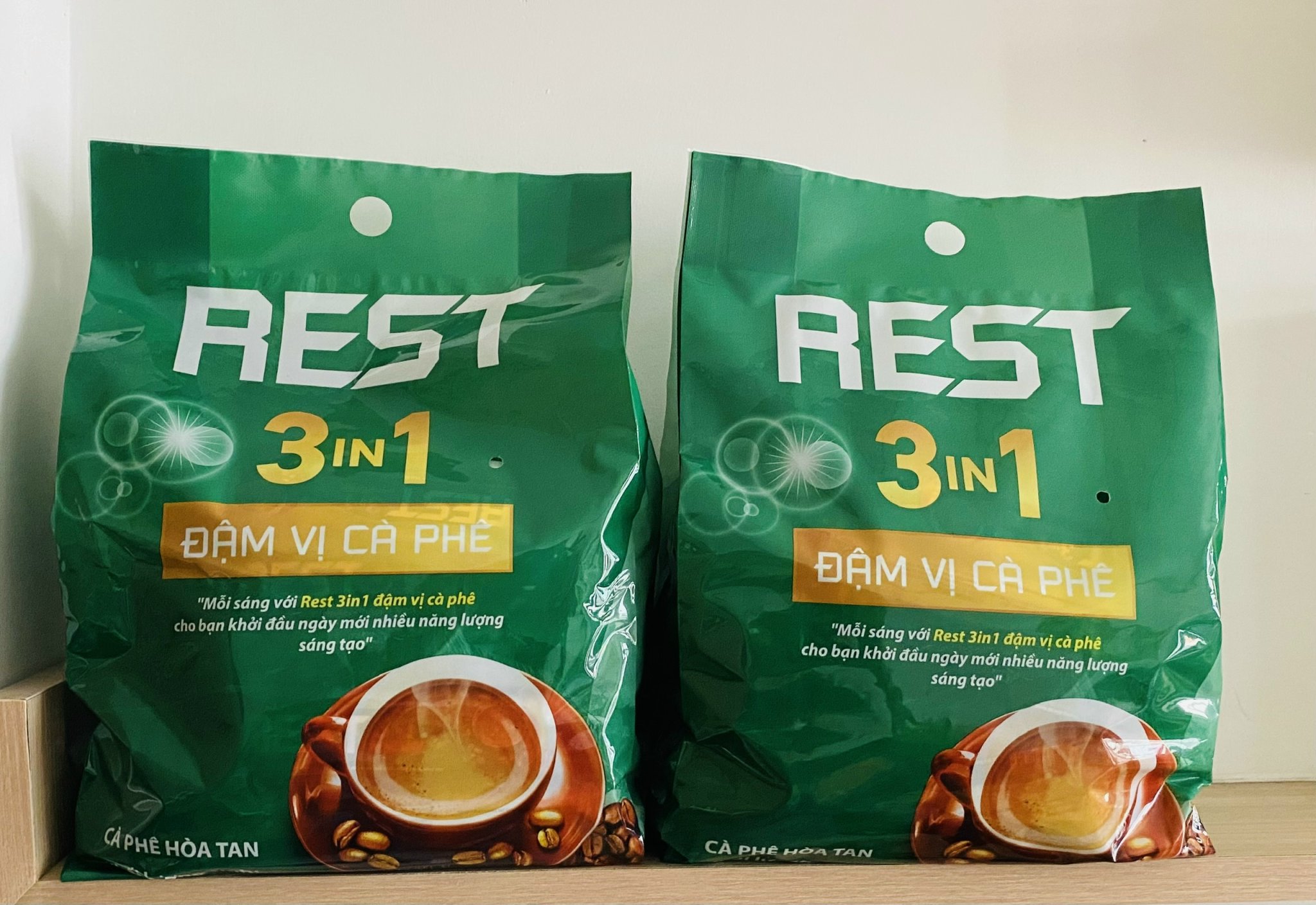 Combo 100 gói cà phê sữa rest 3in1 đậm vị cà phê