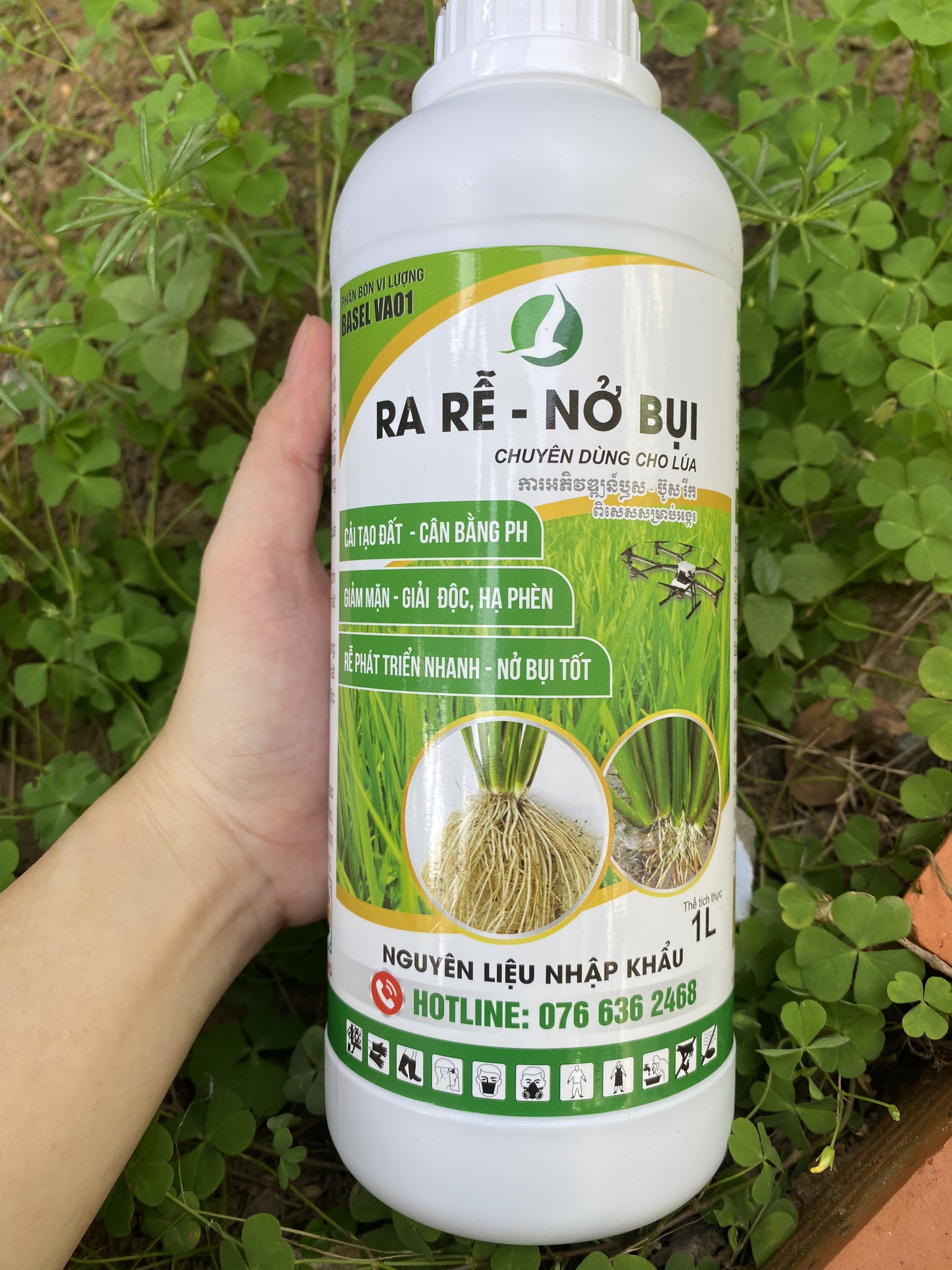 Phân bón lá ra rễ nở bụi chuyên lúa 1 lít