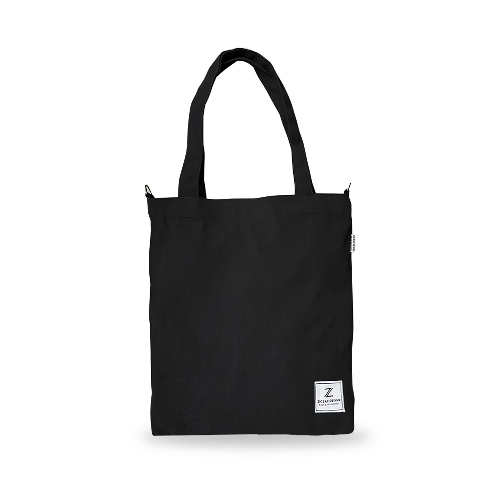 Tote 2in1 Canvas màu trơn