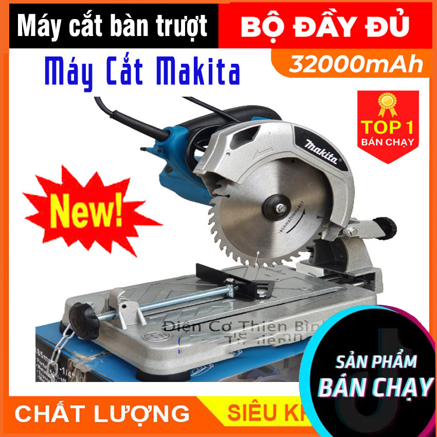 Máy cắt sắt bàn trượt mini MAKITA 185mm - máy cắt sắt 1 tấc 8 có bàn trượt - thiết kế thon gọn dễ dàng sử dụng Chuyên cắt sắt, cắt gỗ, cắt nhôm
