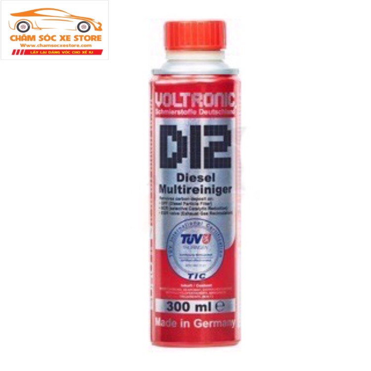 Phụ gia vệ sinh hệ thống dầu động cơ Diesel - Voltronic D12 Diesel Multireiniger 300ml chamsocxestore