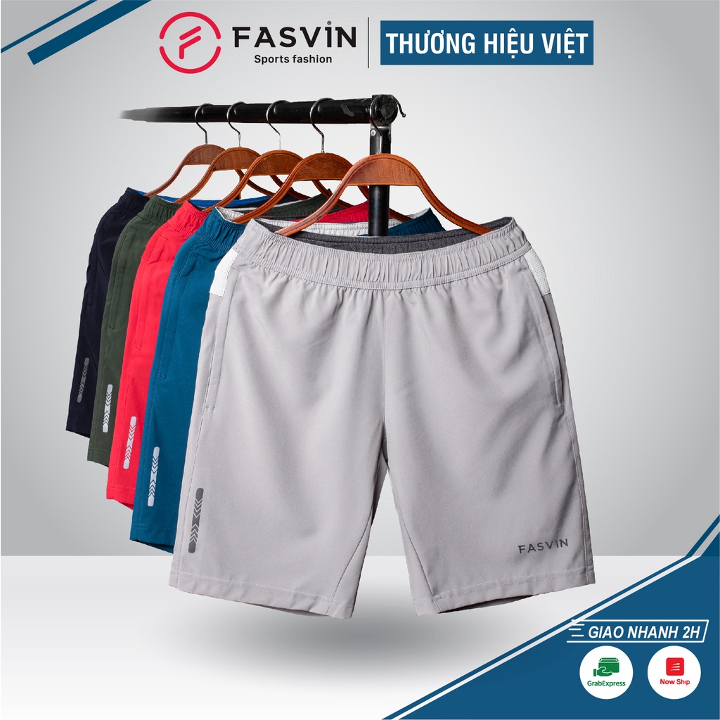 [Nhập RS0822 giảm 30k cho đơn 99k]Quần Đùi Nam FASVIN Vải Gió Đẹp Hàng Nhà Máy Chất Lượng Cao Thể Thao Hay Mặc Nhà Q21450.HN