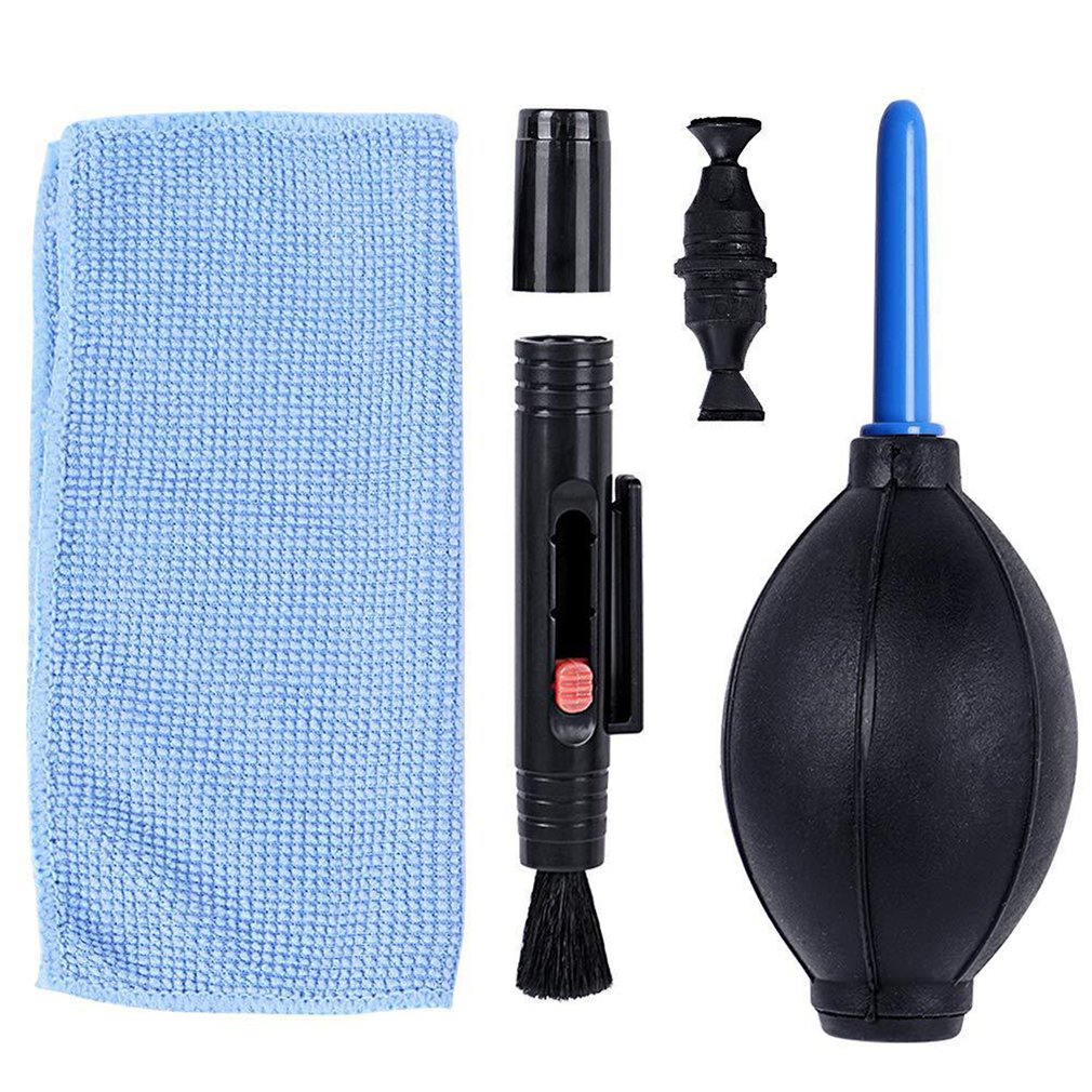 [COD] 3 trong 1 Máy Ảnh Cleaning Kit, Bụi Làm Sạch Bộ, Không Khí-Thổi Bàn Chải, làm sạch Vải Nước Gạt Nước cho Gopro, Canon, Nikon, VCR Camcorde