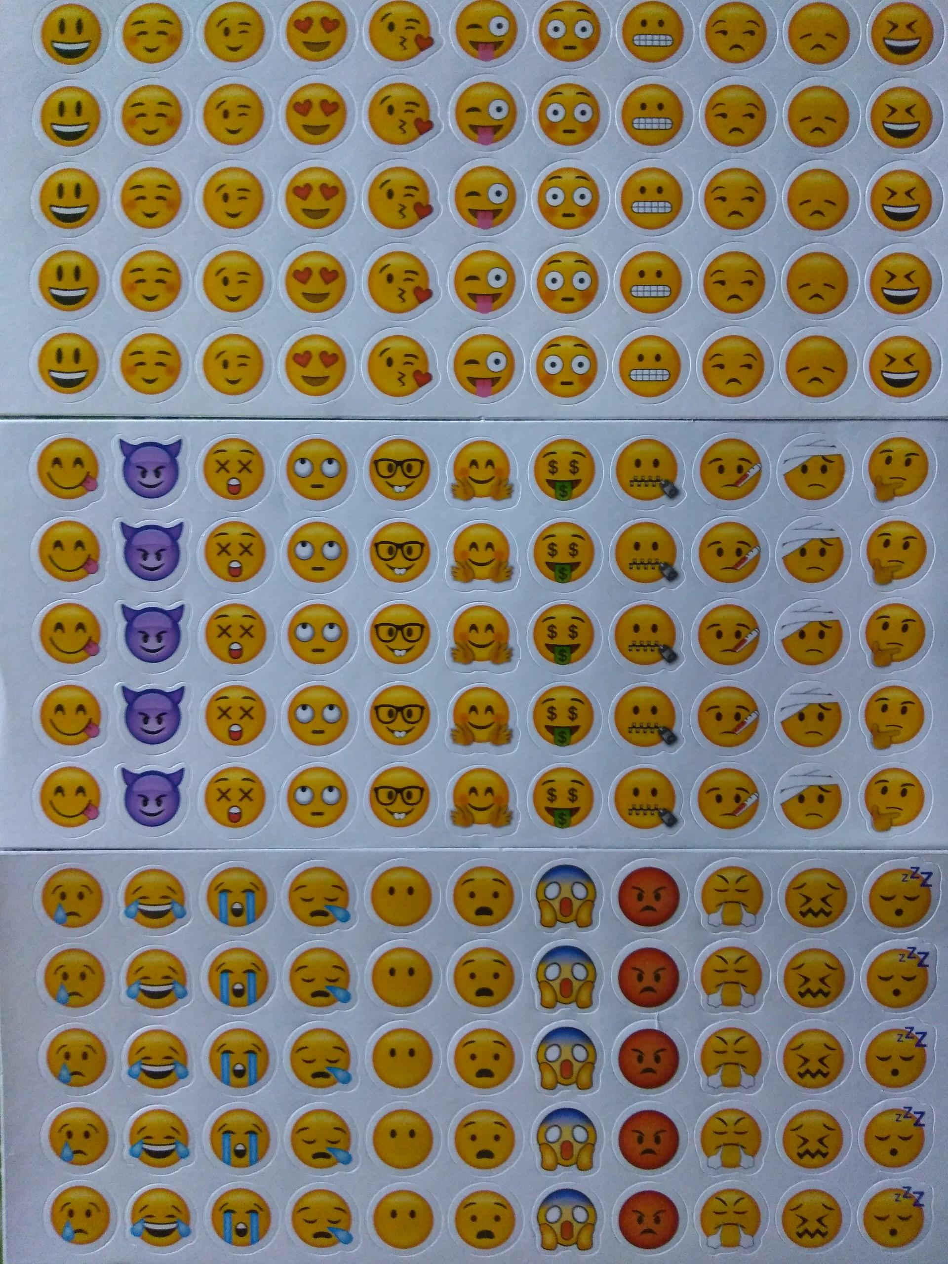 [HCM]Set 6 tấm Sticker cảm xúc 10K