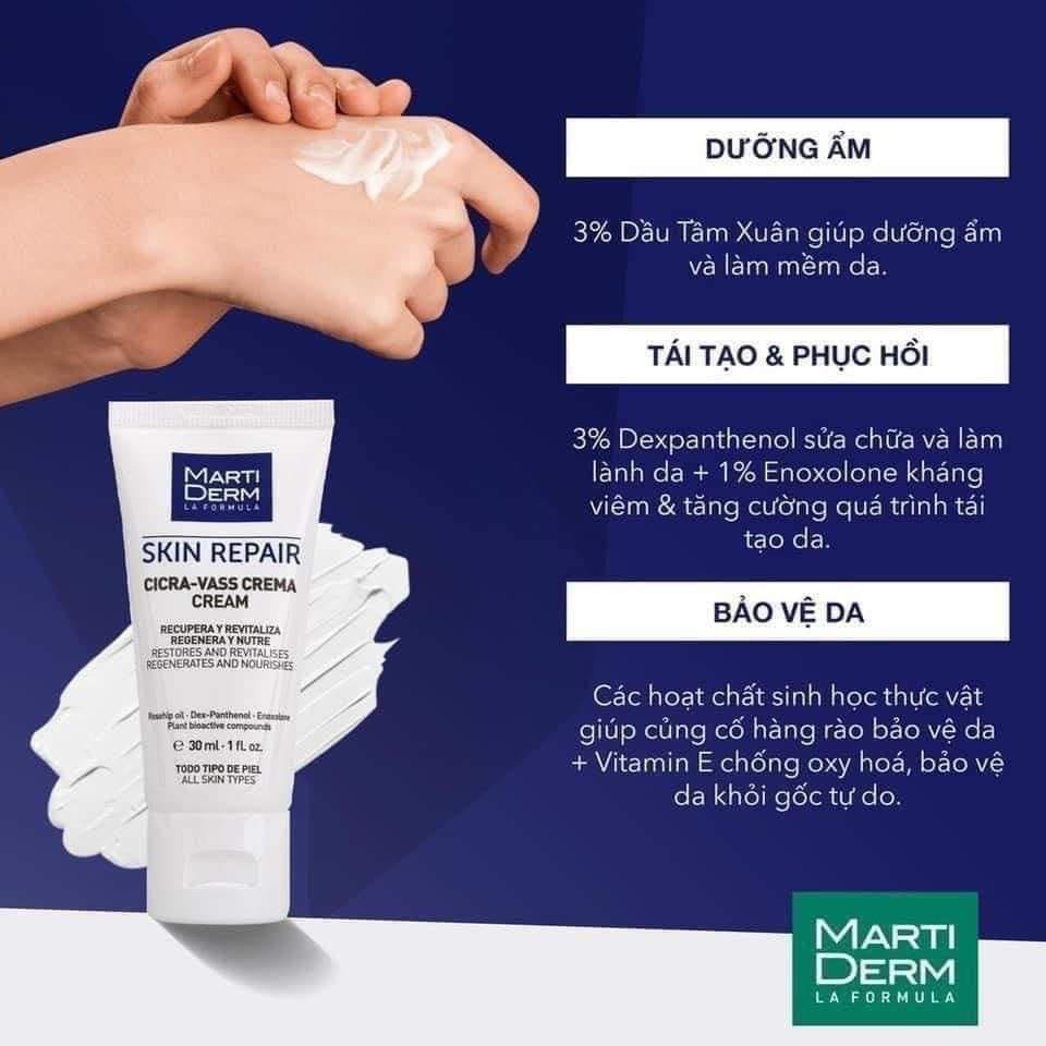 Kem dưỡng tái tạo phục hồi da tổn thương, nhạy cảm 𝐌𝐚𝐫𝐭𝐢 𝐃𝐞𝐫𝐦 𝐒𝐤𝐢𝐧 𝐑𝐞𝐩𝐚𝐢𝐫 𝐂𝐢𝐜𝐫𝐚 𝐕𝐚𝐬𝐬 𝐂𝐫𝐞𝐚𝐦