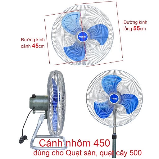 Quạt quỳ điện cơ vinawind qs500 cánh 500mm