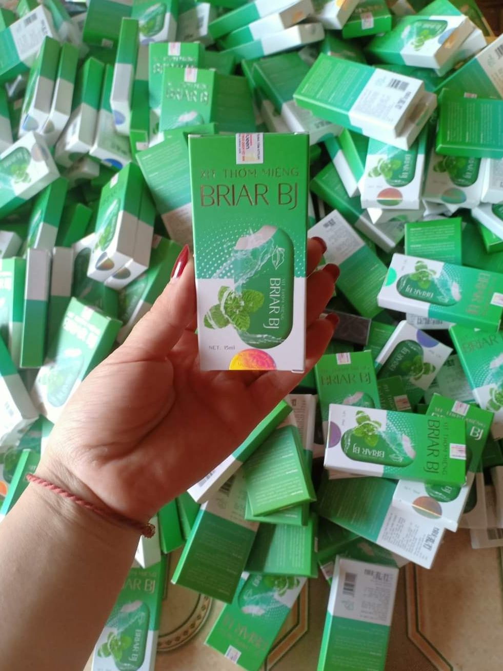 2 hộp xịt thơm miệng briar bj hương bạc hà the mát chai 15ml evashop69 tận hưởng những phút giây ngọt ngào