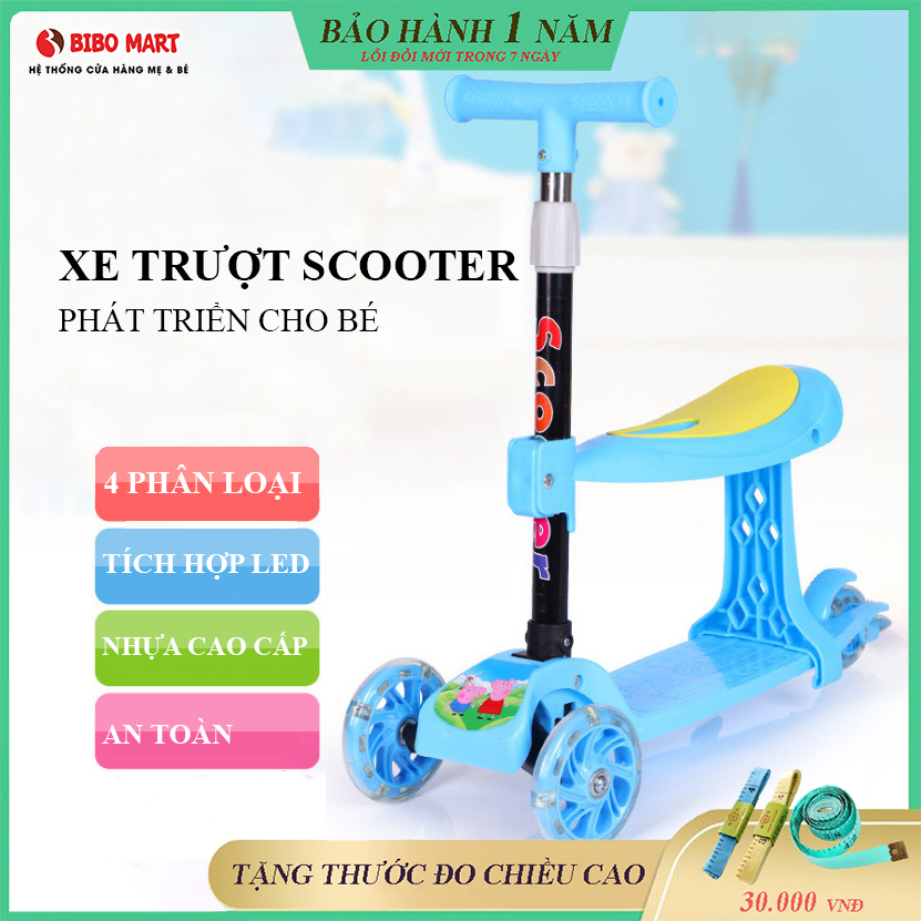 Xe trượt, Xe trượt scooter cho trẻ em 3 bánh , Xe trượt 3 bánh cho bé , độc đáo, ngộ nghĩnh , Xe trượt giúp bé năng động sáng tạo hơn, Đồ chơi trẻ em Bảo hành 12 tháng lỗi mới trong 7 ngày