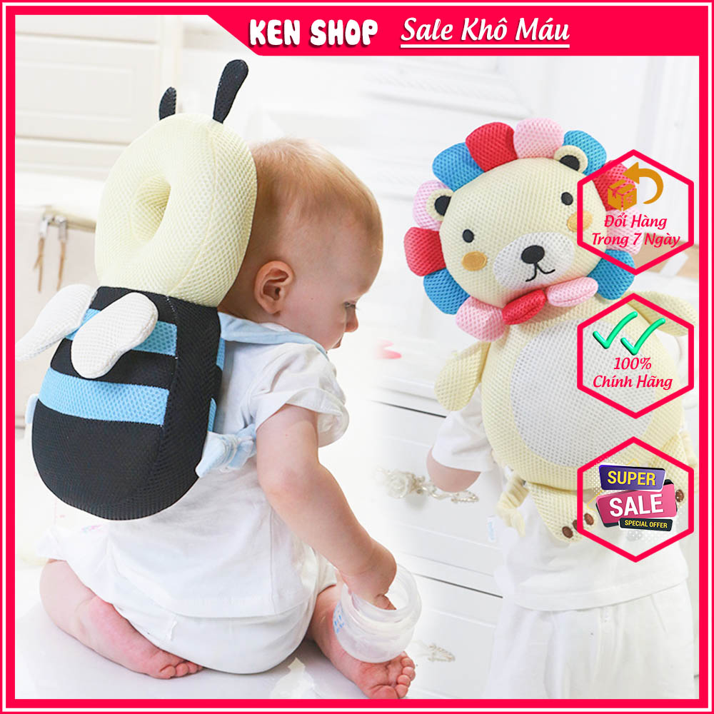 Gối bảo vệ lưng và đầu cho trẻ tập ngồi tập đi - an toàn cho bé - hàng cao cấp nhiều màu sắc đáng yêu dành cho bé cưng