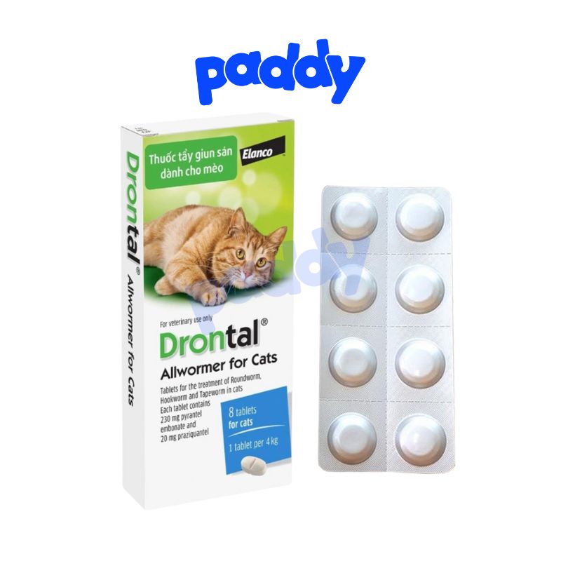  Thuốc Tẩy Giun MÈO Drontal Dạng Viên  4kg viên  