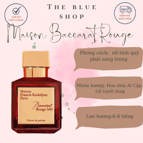 Nước hoa mfk baccarat rouge 540 edp 70ml - mang hương thơm quyến rũ