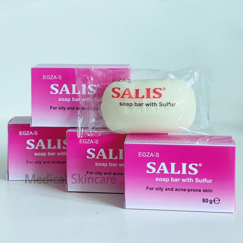 Xà phòng tắm Salis 80g {Dùng trong da liễu} Xuất xứ Thổ Nhĩ Kỳ - phù hợp với người bị nổi mụn lưng, nấm da, viêm nang lông - QT Thu Lan TG12