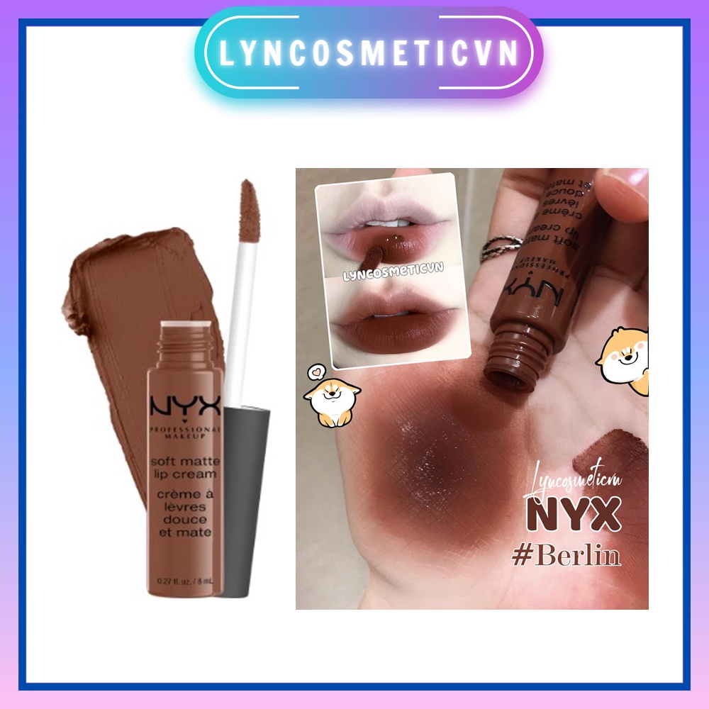 Son kem lì siêu nhẹ , mịn môi Nyx Soft Matte Lip Cream