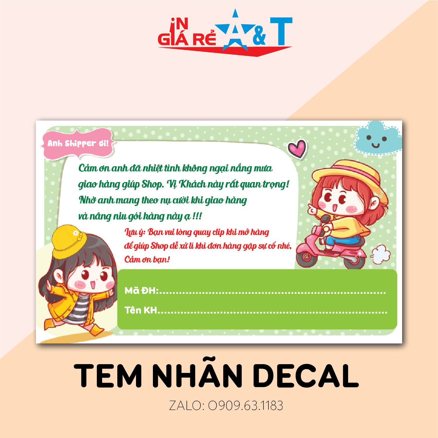 Combo 100 tem dán cảm ơn shipper nhãn cám ơn shipper-mẫu 9
