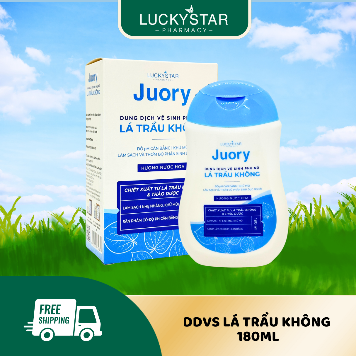 Dung dịch vệ sinh phụ nữ lá trầu không Juory 180ml
