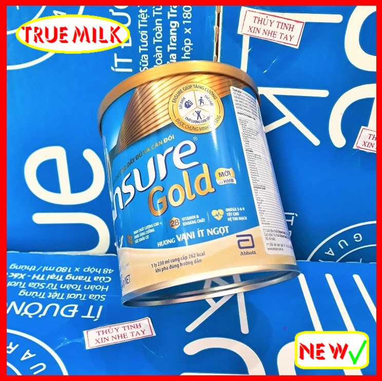 Sữa bột Ensure Gold 380g hương Vani ít đường - Ensure Gold - Ensure Vani - Gold 380g - Ensure Vani ít đường - Lon sữa bột ensure gold - ensure gold hương vani - Ensure gold HMB TrueMe TrueMeNews EnsureGold380