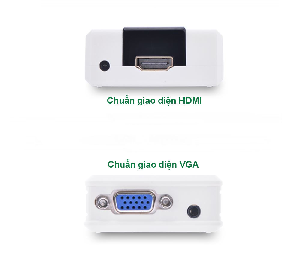 Bộ chuyển đổi tín hiệu HDMI sang VGA hỗ trợ cổng âm thanh Audio UGREEN 40209 Bộ chuyển đổi tín hiệu HDMI sang VGA hỗ trợ cổng âm thanh Audio UGREEN 40209