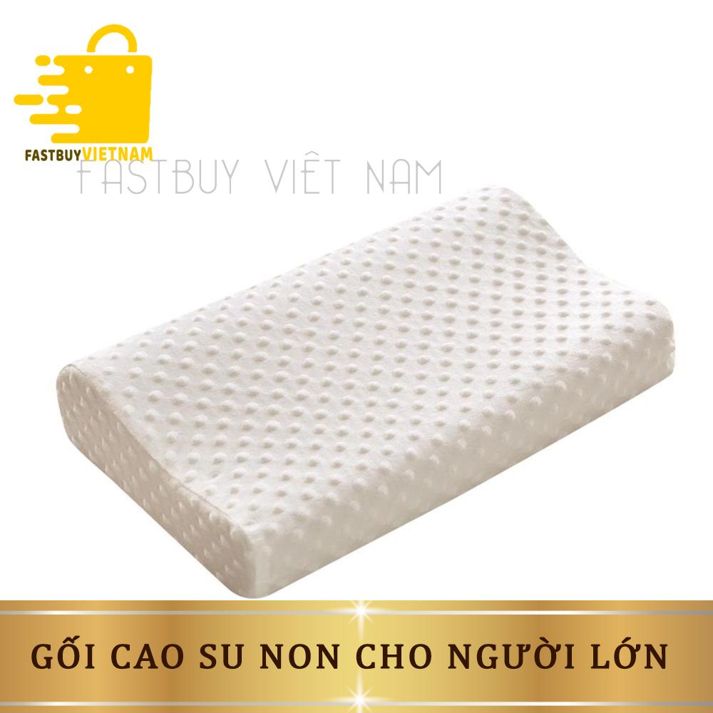 Gối Cao Su Non Chống Ngáy Ngủ Cho Người Lớn Siêu Êm , Thiết Kế Thông Minh Giảm Các Cơn Đau Vai Gáy
