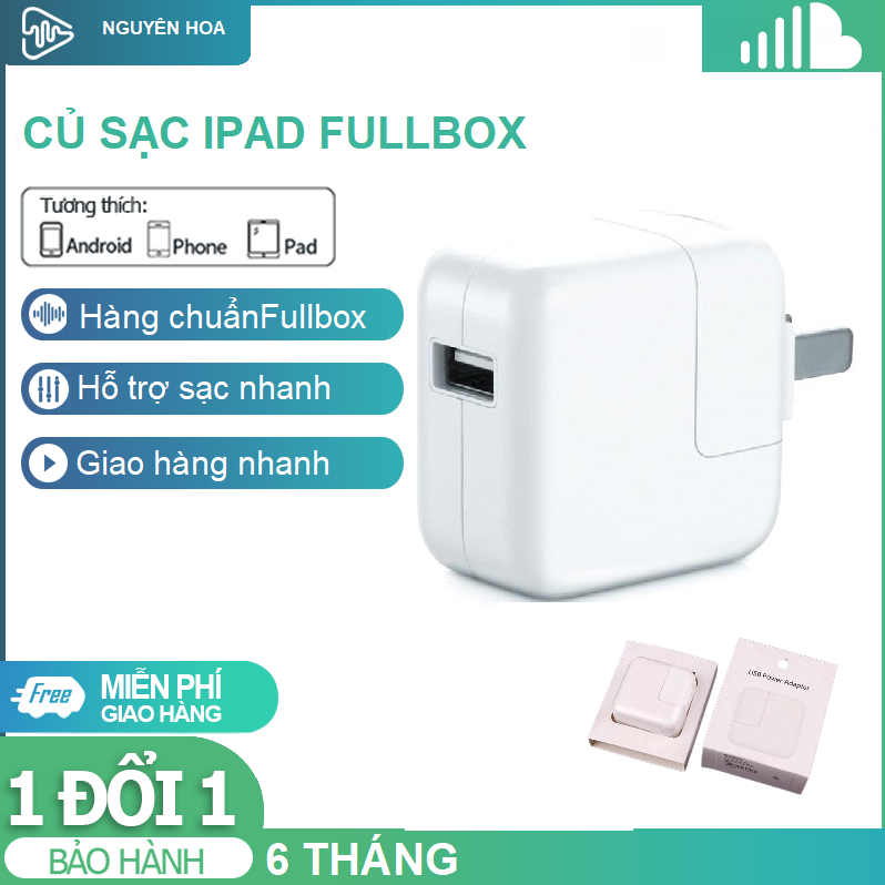 Củ sạc ipad 12w zin sạc nhanh iphone hàng apple