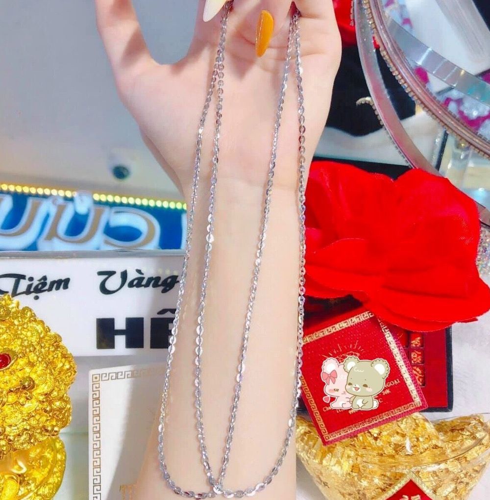 [HCM]Dây Chuyền Không Mặt Bạch Kim  - Dây Chuyền Nữ Đẹp Thời Trang - Bền Màu Sử Dụng Được Thời Gian Lâu - HD7758 - QJ - Dùng Đeo Đi Tiệc Sang Trọng Lên Hình Sang Cânh