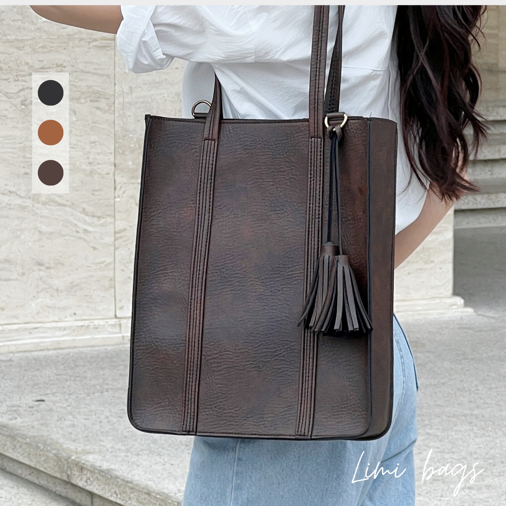 Túi Xách Nữ da bản to Công sở DORI Limi bags Đựng A4 Laptop Đi Làm Đi Học dáng đứng thời trang xách tay văn phòng cao cấp đẹp