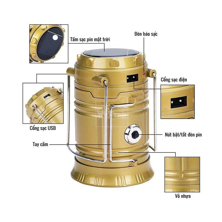 Đèn tích điện năng lượng mặt trời sạc được cho tất cả loại điện thoại