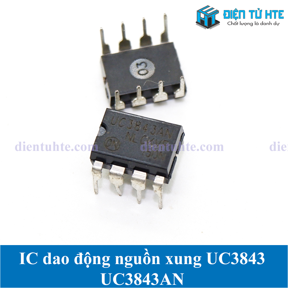 Combo 2 ic dao động nguồn 3843 uc3843 uc3843an dip-8