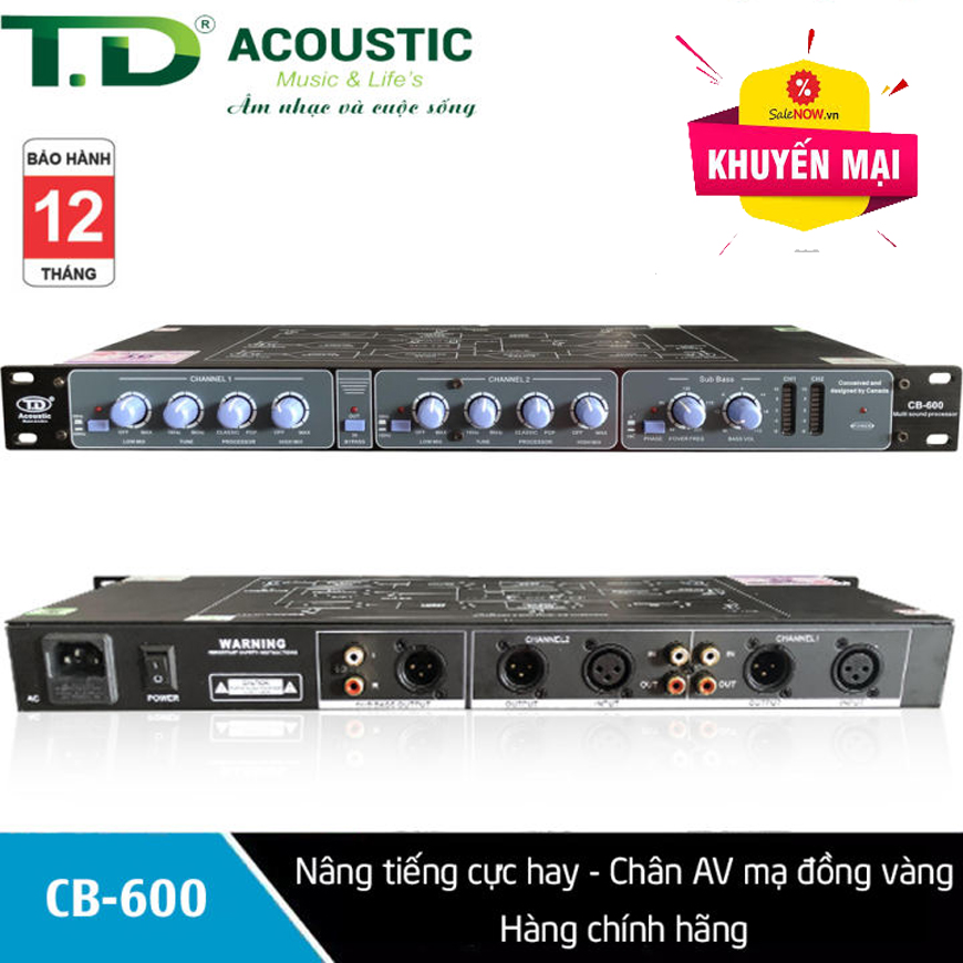 [HCM](TOP BÁN CHẠY) Thiết Bị Máy Nâng Tiếng Dành Vang Cơ Cho Dàn Karaoke Chuyên Nghiệp Gia Đình - Nâng tiếng TD Acoustic CB600 Pro được nhiều gia đình và người chơi âm thanh lựa chọn tin dùng mua sắm