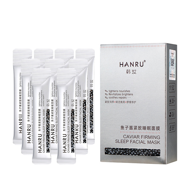 [GIẢM 5% ĐƠN 129K][HCM]Mặt Nạ Ngủ Hanru Trứng Cá Tầm Dưỡng Ẩm Da Chống Lão Hóa Ngừa Mụn Thu Nhỏ Lỗ Chân Lông (Hộp 20 gói)