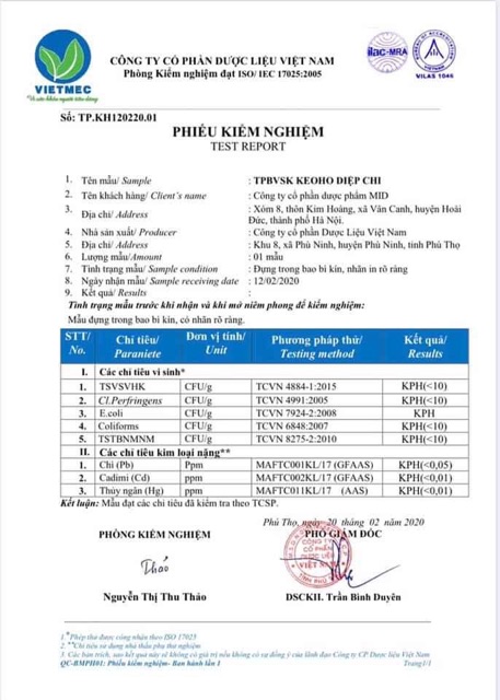 Keo ho Diệp Chi hết ho tan đờm + tặng dầu tràm