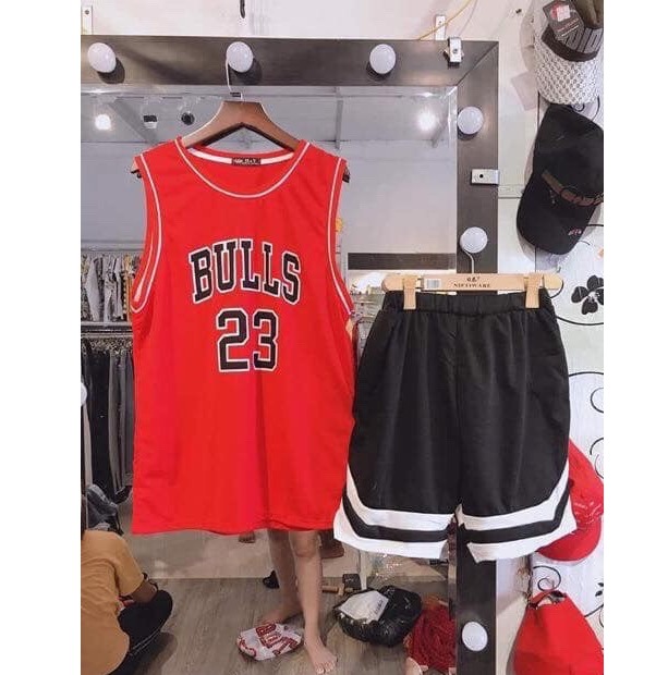 Nguyen Hang LUxury SÁo Thun Bóng Rổ Thể Thao Bulls 23 Cá Tính Hit Hots A1