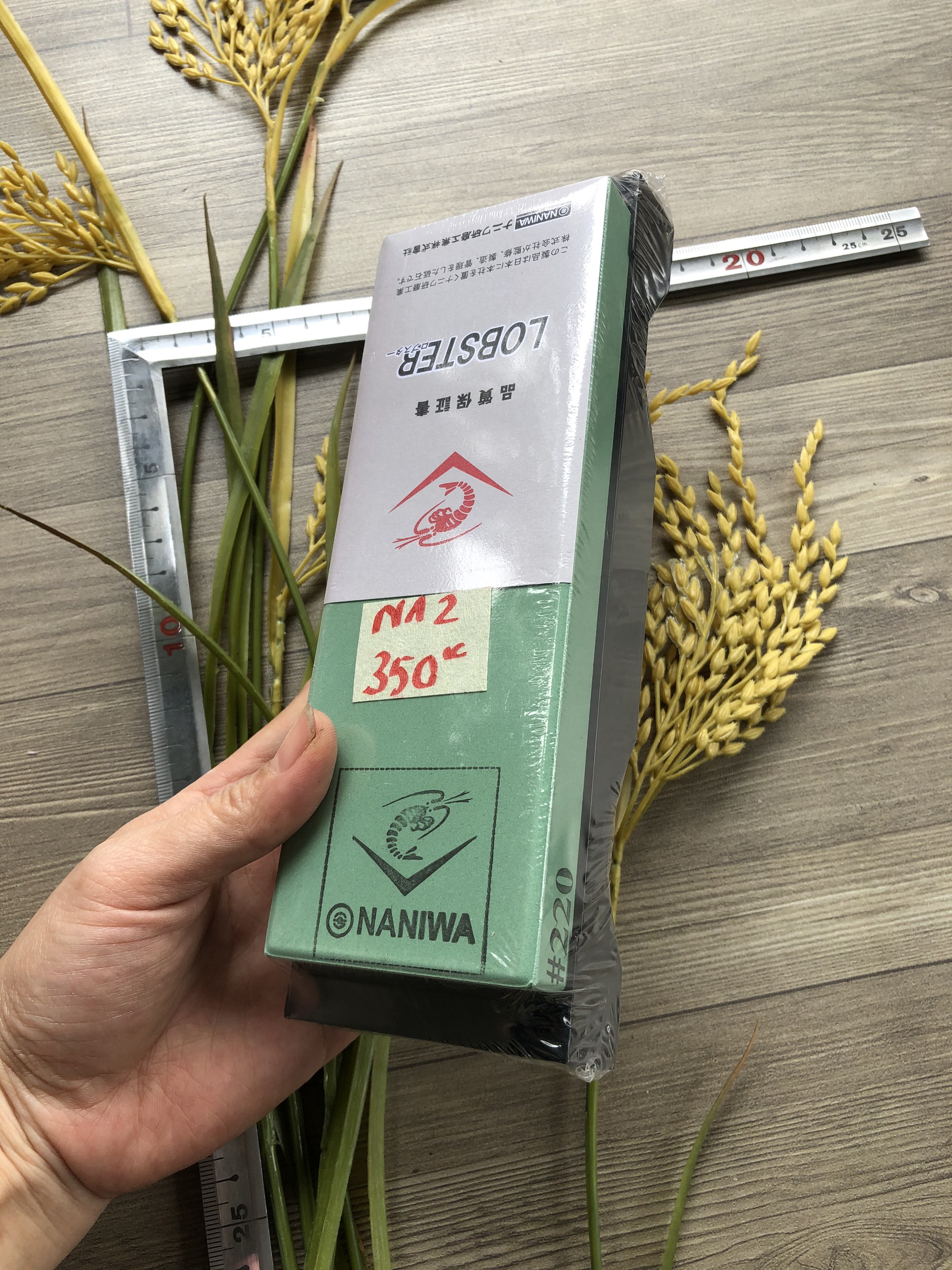 Đá mài naniwa nhật bản mịn 220 grit- size 18515 mm