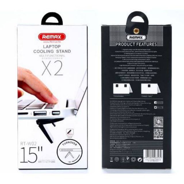 Đế tản nhiệt cho laptop – remax cooling stand rt-w02