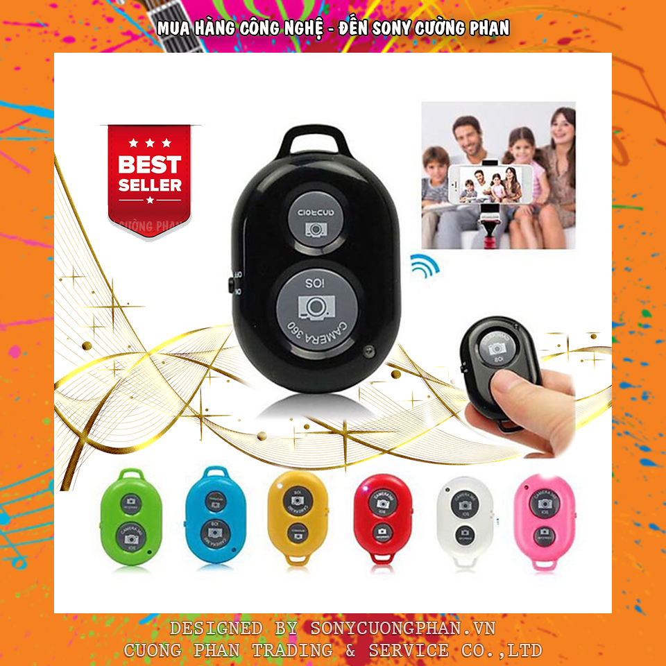 Remote chụp ảnh bluetooth cho điện thoại android - ios | tiện lợi và hữu ích