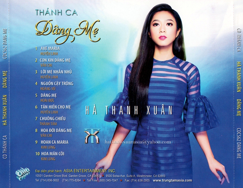 [MDCD] Bộ 2 Đĩa CD Hà Thanh Xuân -  Một Thời Áo Trắng - Thánh Ca Dâng Mẹ