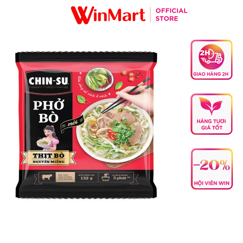 [Siêu thị WinMart] -Phở bò Chin Su mới 132g