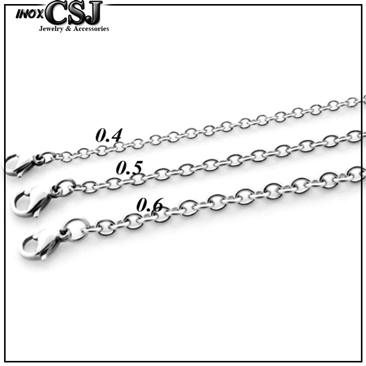 Dây chuyền nữ inox kiểu mắc xích đẹp không đen kiểu dáng đẹp mê ly cực thời trang d012