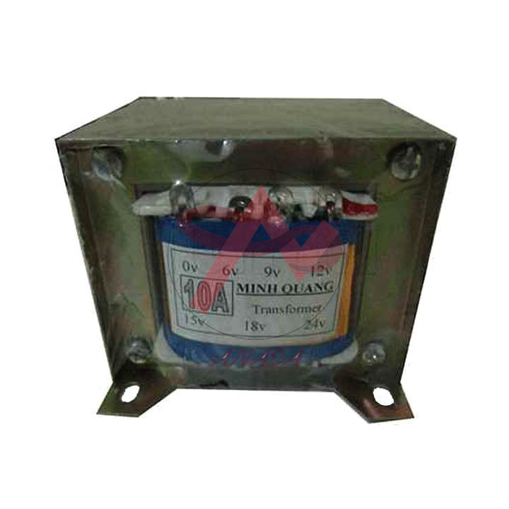 Biến áp 10a 0v 6v 9v 12v 15v 18v 24v