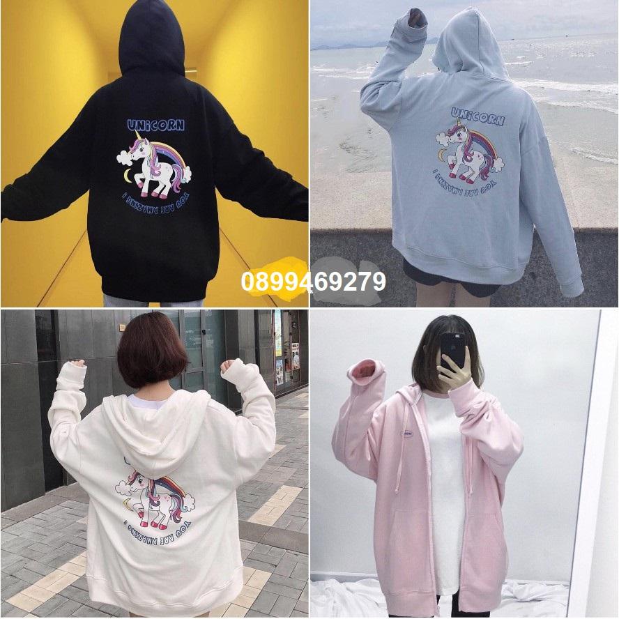 [HCM]Áo nỉ da cá chống nắng C016 vải thun 4 chiều  siêu mát  họa tiết kỳ lân + CÓ VIDEO