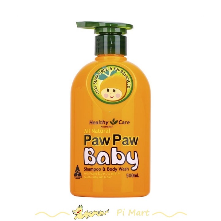 Sữa tắm gội Paw Paw Baby Healthy Care 500ml cho bé