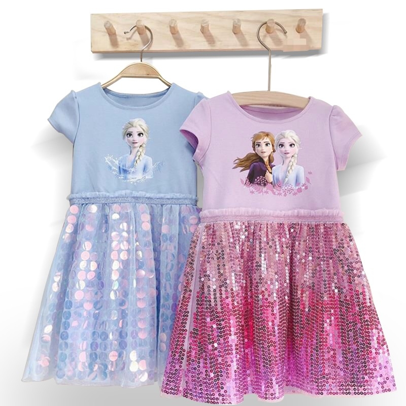 Váy elsa hàng quảng châu cao cấp cho bé gái từ 3-6t